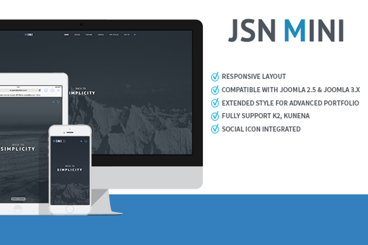 JSN Mini-Joomla Portpolio Template, a Websites & App Template by JoomlaShine (Photo 1 of 5)
