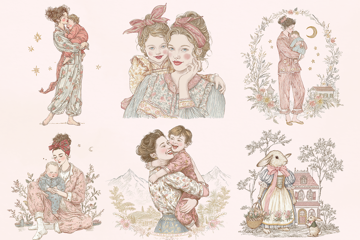 Whimsy Mother's Day Pack, an Object Illustration by GiraffeCreative (Photo 10 of 16)