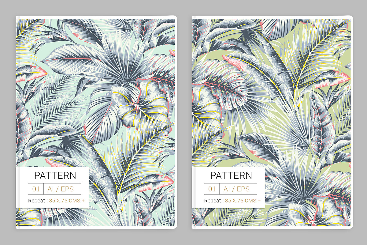 Vector Tropic Chic Pattern Set!, a Pattern Graphic by Pink Linen (Photo 3 of 9)