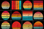 Retro Vintage Sunset Grunge Backgrou, a Background Graphic by Design Station (Thumbnail 3 of 3)