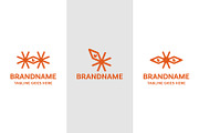 Spark Eyewear Simple Modern Logo Set, a Branding & Logo Template by Pray Art Design Studio (Thumbnail 1 of 2)