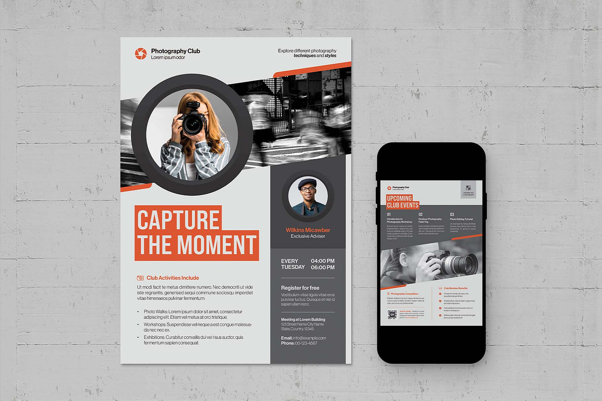 Photography Club Flyer Template, a Flyer Template by BrandPacks (Photo 3 of 5)