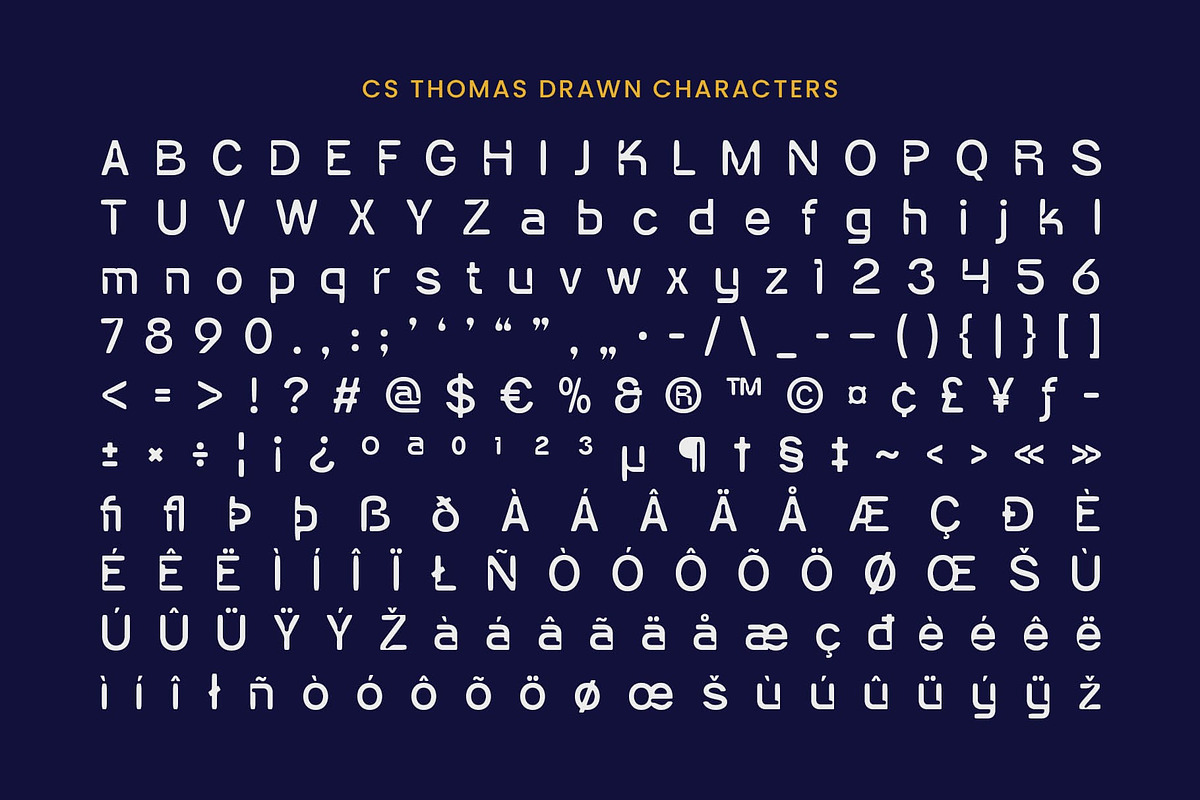CS Thomas Drawn, a Sans Serif Font by Craft Supply Co. (Photo 8 of 8)