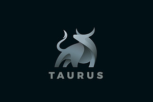 Bull Logo Taurus Abstract Ox Bison