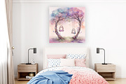 A Watercolor Enchanted Swing Set, a Background Graphic by Fun Digital (Thumbnail 2 of 3)