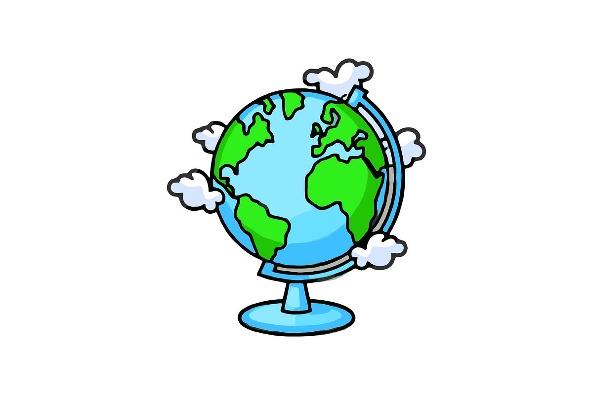 Globe & Art Tools Clipart Set, an Object Graphic by yasushie (Photo 7 of 16)