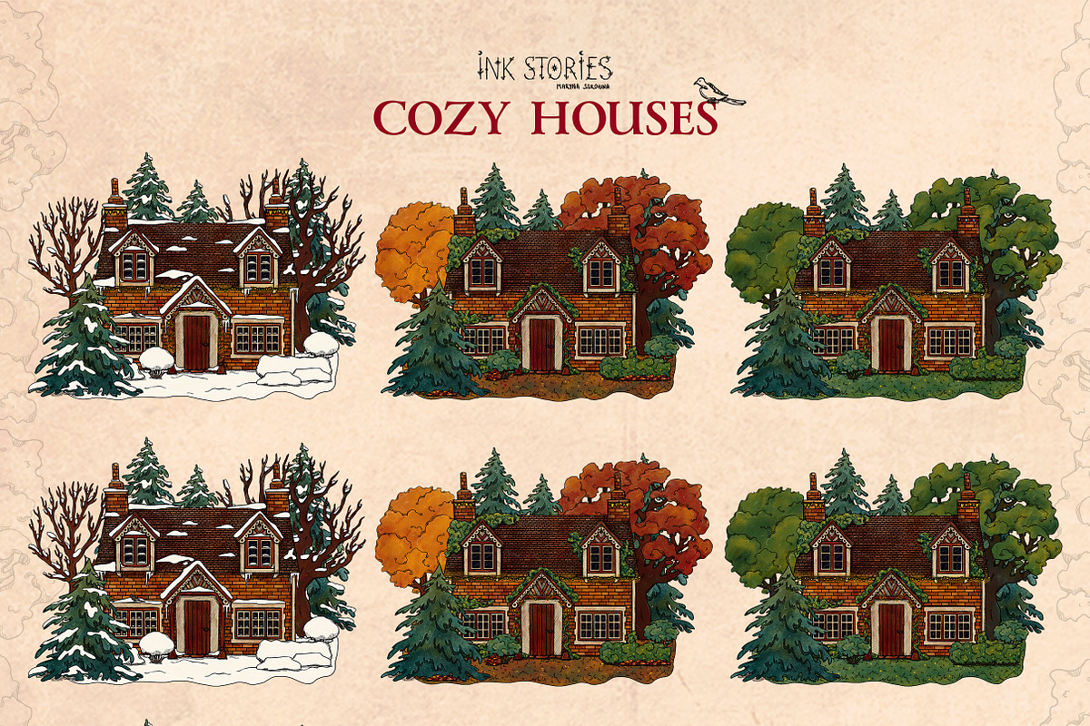 Cozy Houses, an Object Illustration by Ink Stories (Photo 15 of 22)