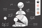 Abstract Shapes and Golden Decor, a Decorative Illustration by Elina Kovtunova (Thumbnail 2 of 15)