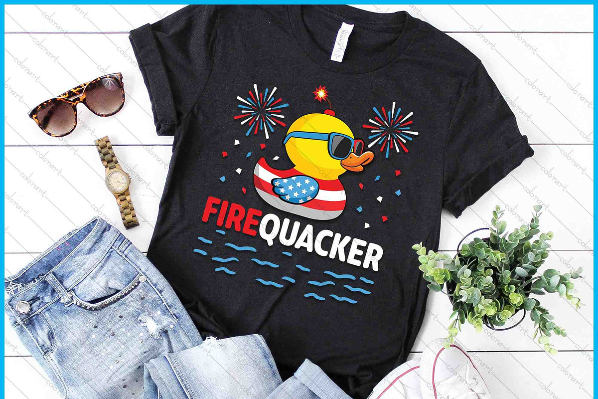 4th Of July Duck Firequacker, a Graphic by Creativeusart (Photo 1 of 4)