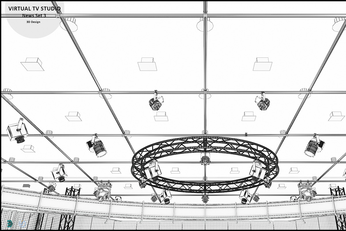 TV Studio Collection Vol 6 - 2 PCS, an Architecture 3D Model by akerStudio (Photo 94 of 98)