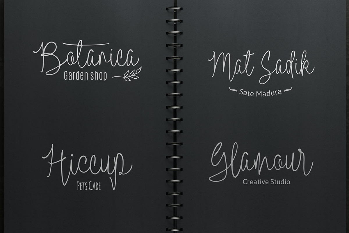 Neithan Monoline Script preview 8