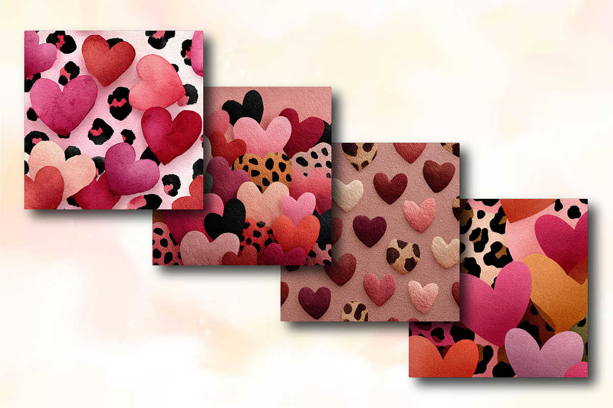 Heart Leopard Pattern Valentine, a Background Photo by RobertsArt (Photo 4 of 5)