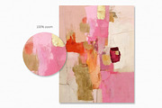 Coral and Gold Abstracts, a Decorative Illustration by rileyBgraphics (Thumbnail 7 of 7)