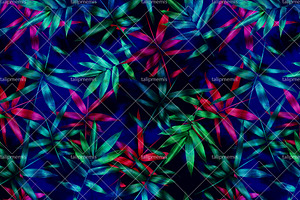 Bamboo Leaves - Seamless Pattern