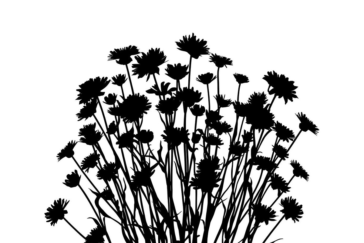 Wildflower Silhouette Vector Set, an Illustration by BIPLOB EXPERT (Photo 7 of 9)