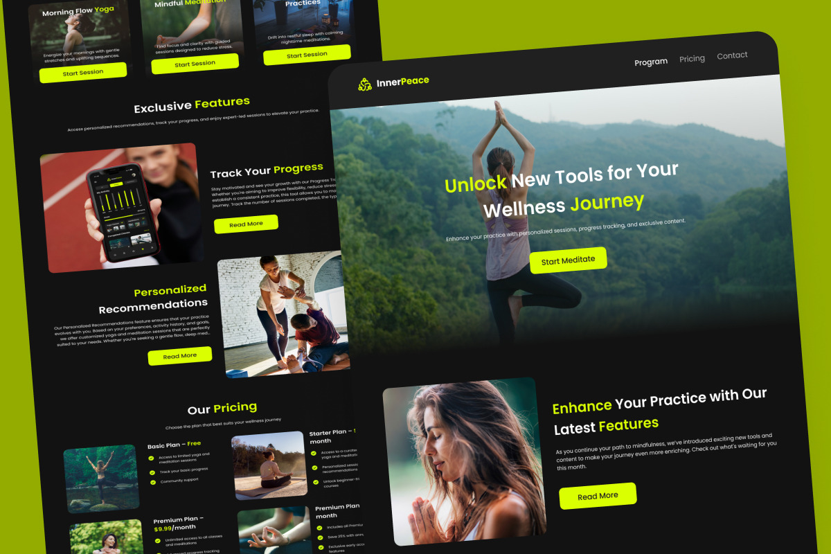 InnerPeace - Yoga & Meditation Email, an Email Template by productype1 (Photo 3 of 5)
