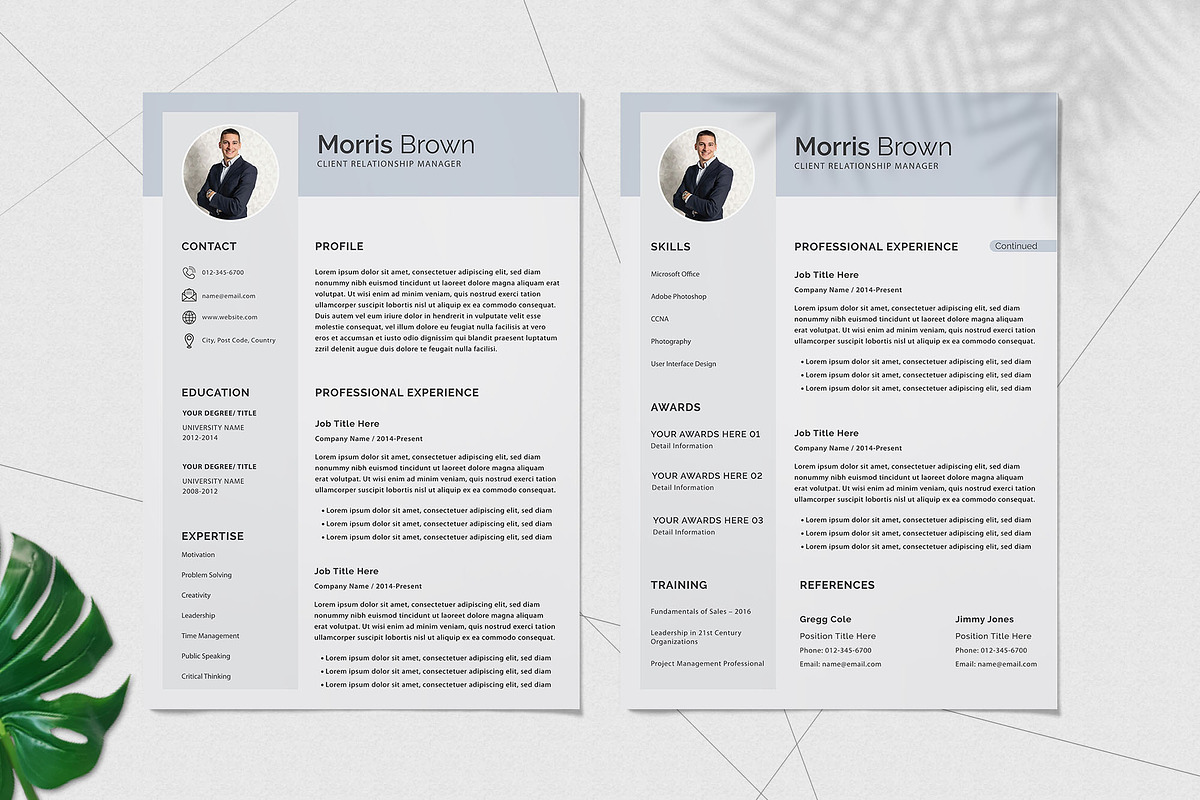 Elegant Resume Design, a Resume Template by Graphic Template (Photo 2 of 3)