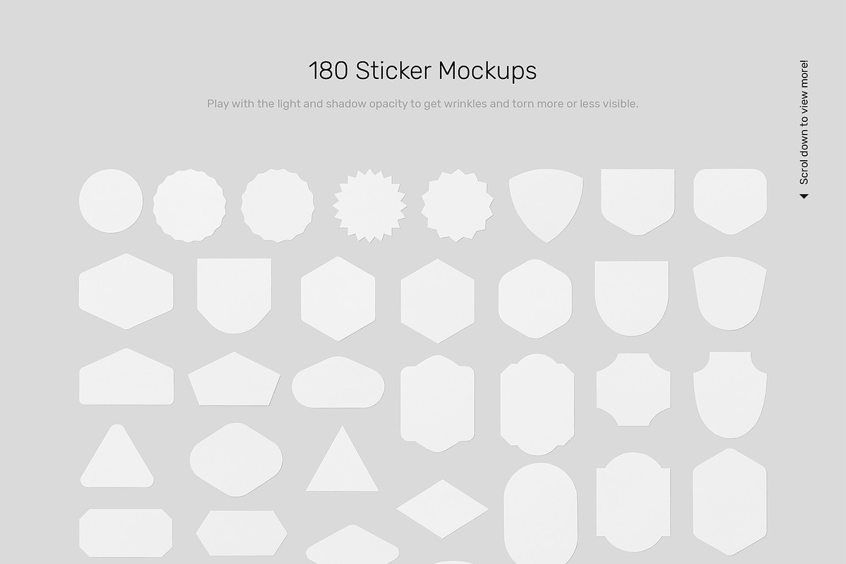Sticker Mockups - Shape Generator, an Advertising Mockup by Mr.Mockup™ (Photo 3 of 10)