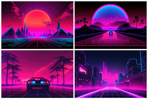 16 Retrowave Wallpapers In 6K