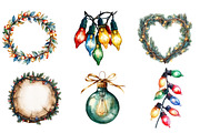 Christmas lights clipart, an Illustration by SinaCreation (Thumbnail 3 of 5)