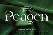 Peagen - Elegant Stylish Serif, a Serif Font by Brand Earth (Thumbnail 1 of 12)