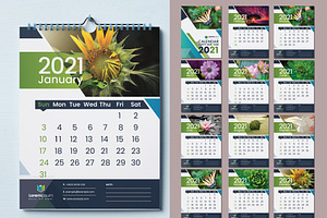 2021 Calendar- Wall Calendar