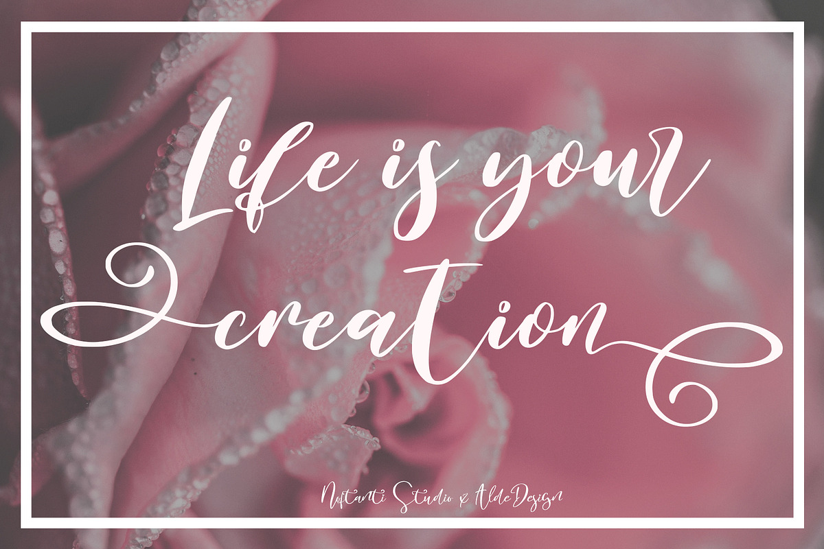 Britney Valentine, a Script Font by Aldedesign (Photo 6 of 8)