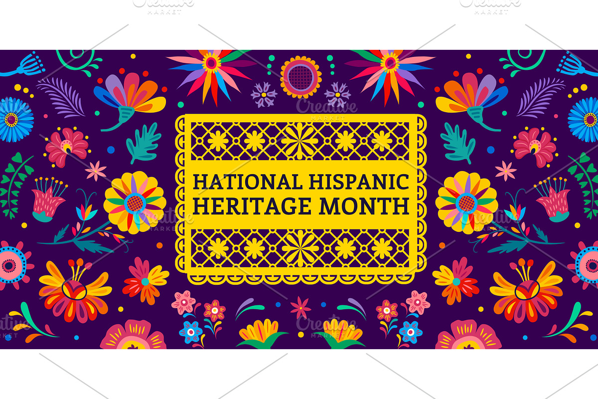 National hispanic heritage month, a Seasonal Illustration by Vector Tradition