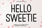 Hello Sweetie, a Sans Serif Font by FreshTypeINK (Thumbnail 1 of 8)