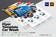 Car Wash Flyer Template, a Flyer Template by Design'sTRIBE (Thumbnail 1 of 4)