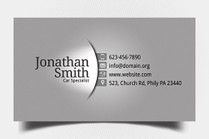 Black-Grey Personal Business Card