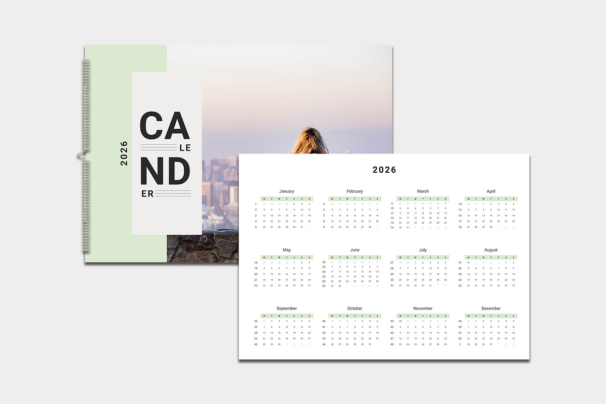 Calendar Template/Landscape 2026, a Stationery Template by Design Zone (Photo 6 of 7)