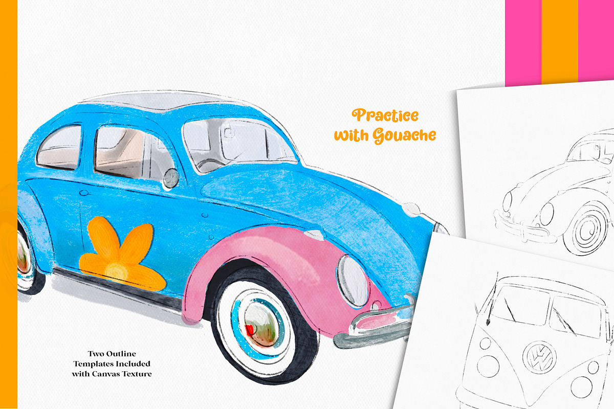Groovy Gouache for Procreate, a Brush Add-On by Sofydoll Designs (Photo 4 of 8)