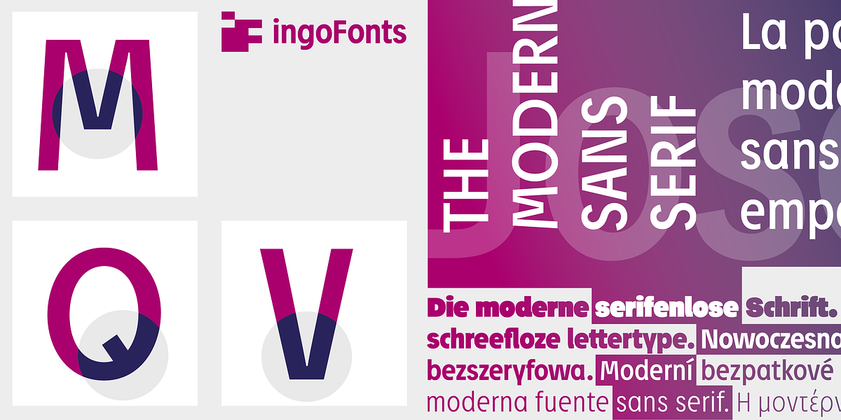 Josef Pro, a Sans Serif Font by ingoFonts (Photo 3 of 10)