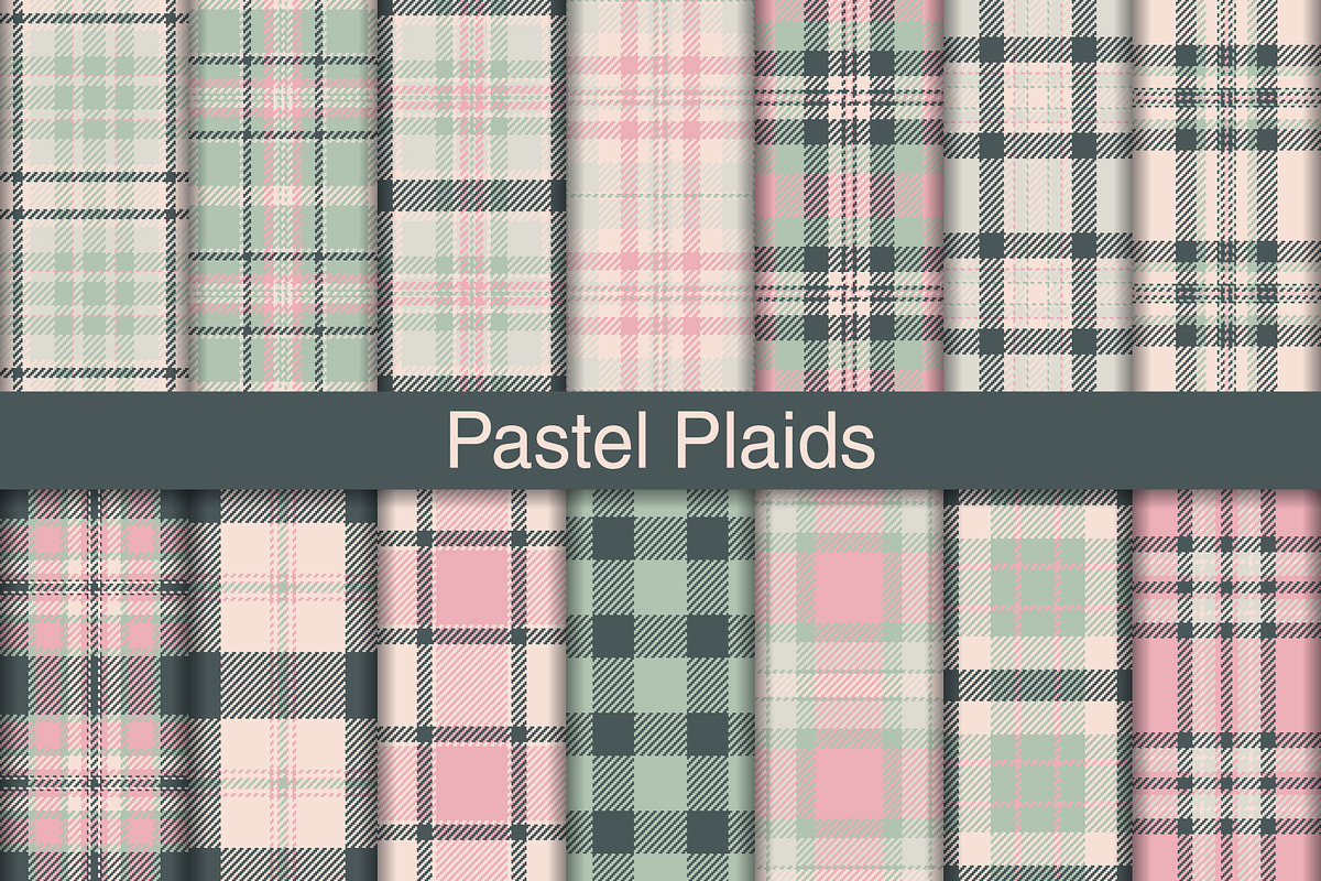 #218 Pastel Plaids, a Pattern Graphic by Plaid4You (Photo 1 of 5)