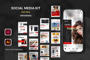 Social Media Kit / Post Template, a Social Media Template by Artisan Vibes