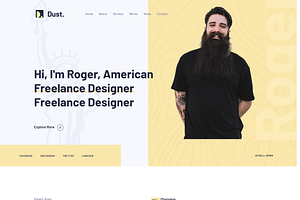 Dust – Portfolio WordPress Theme, a WordPress Template by Themesvila
