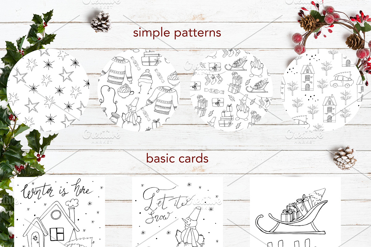 CHRISTMAS MOOD. Design toolkit, an Illustration by SaharaArt (Photo 5 of 7)