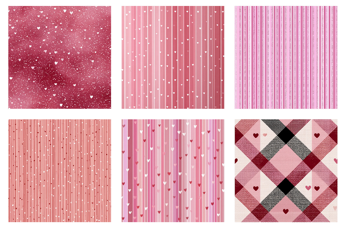 Valentine's Day Patterns, a Pattern Graphic by DreamArtGraphic (Photo 2 of 5)
