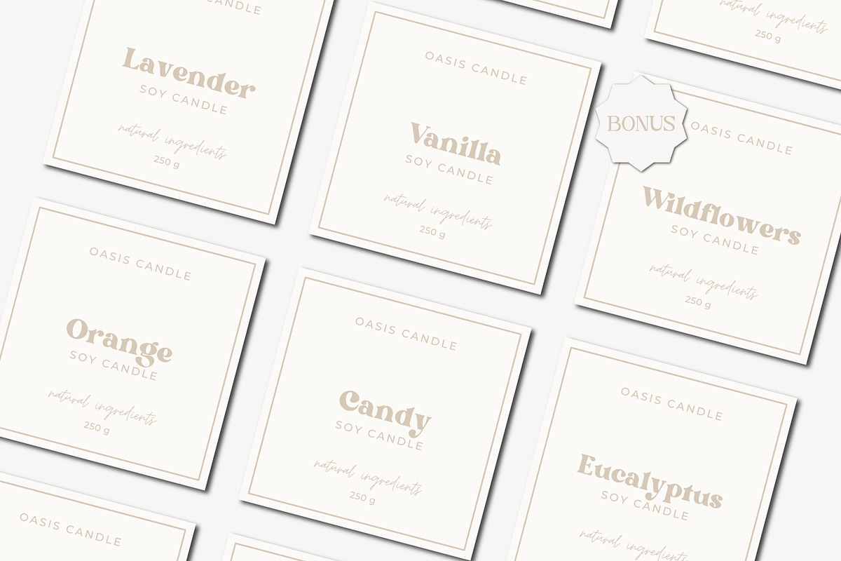 Candle Branding Kit Canva Template, a Branding & Logo Template by ChicGraphix (Photo 7 of 7)