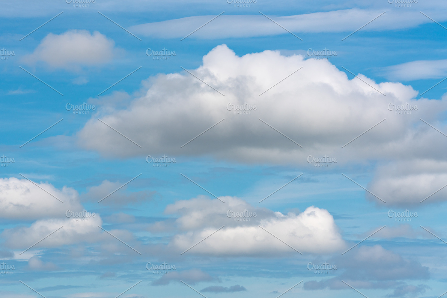 Stunning summer clouds in blue sky, a Nature Photo by Alexander-Piragis