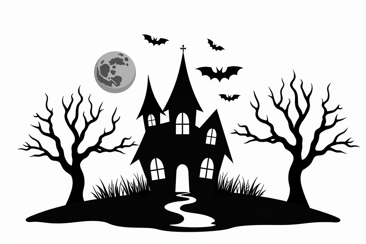 Spooky Haunted House Bundle, an Illustration by Designs_River (Photo 4 of 9)