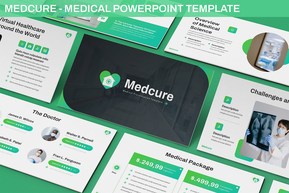 Medcure - Powerpoint Template, a Templates & Theme by SlideFactory (Photo 1 of 4)