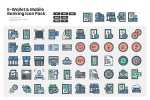 E-Wallet & Mobile Banking Icon Pack, a Duotone Icon by erifqizeicon