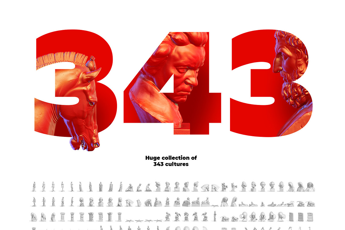 343 Sculptures Mockup #1, an Apparel Mockup by ARKS ACADEMY (Photo 4 of 12)