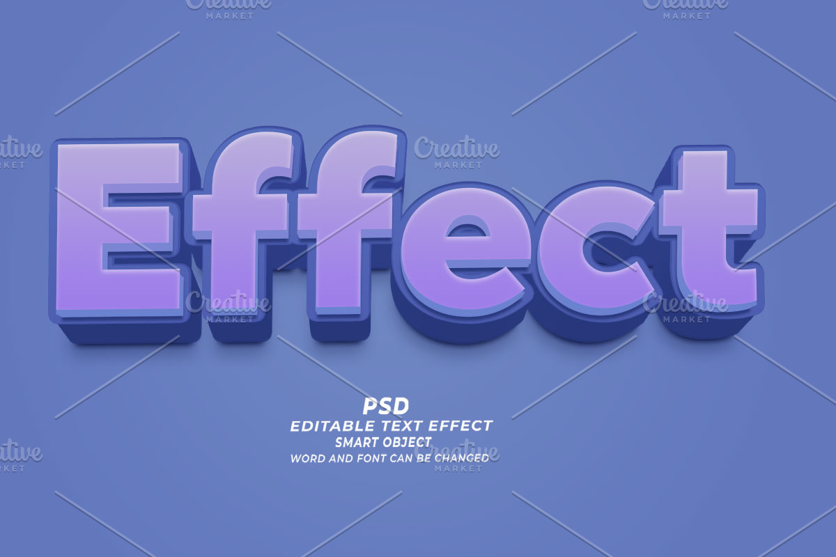 Effect PSD 3D Editable Text Effect, a Layer Style Add-On by TrueVector (Photo 1 of 2)