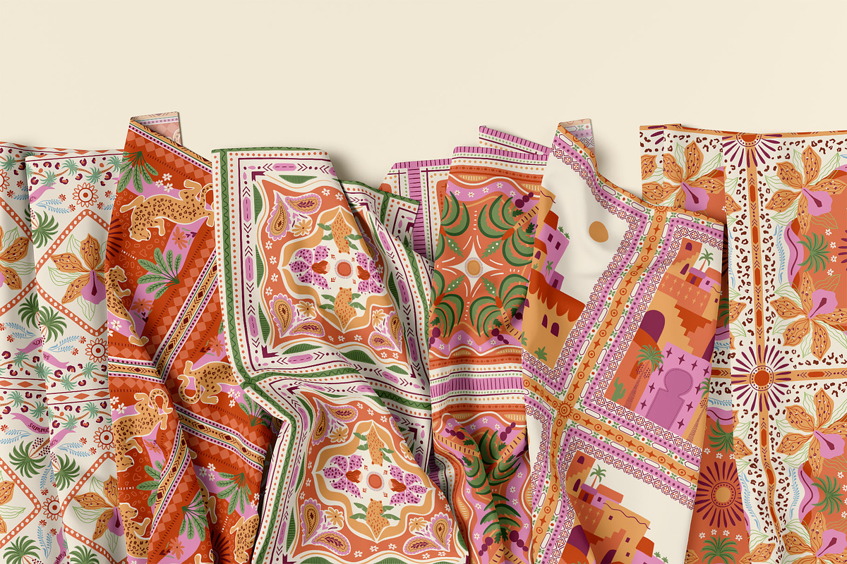 Tropical tile patterns, a Pattern Graphic by Tani Kuzminka (Photo 7 of 27)