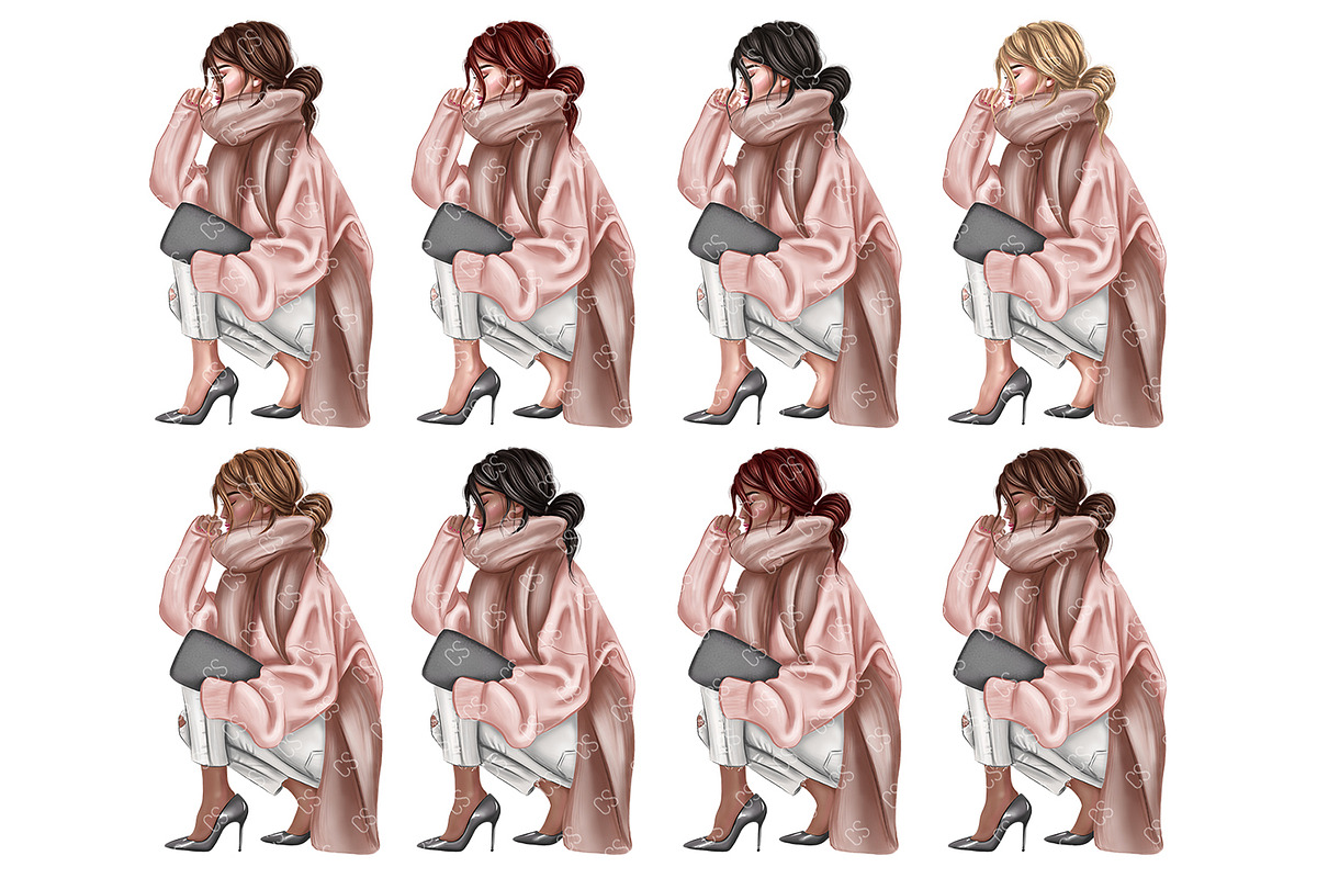 Fashion Illustrations, cozy fashion, an Illustration by Collart Studio (Photo 3 of 10)