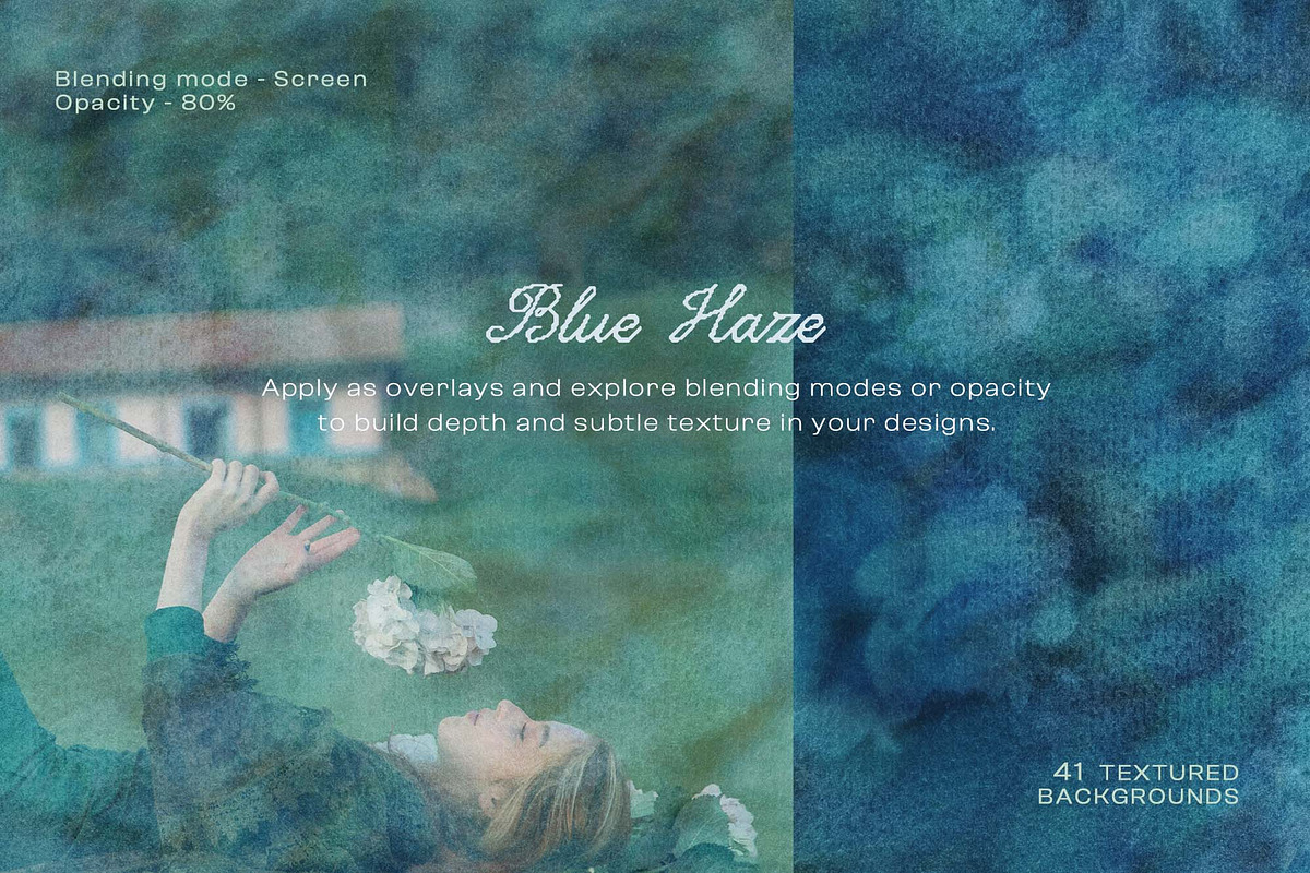 Blue Haze textured backgrounds, a Background Graphic by DigARTbyHavroshka (Photo 8 of 13)