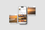 Instagram Social Media Mockup, an Advertising Mockup by AndikaGraphic (Thumbnail 3 of 5)